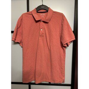 Joe Fresh Essentials Salmon Pink Short‎ Sleeve Polo Shirt Mens Size M